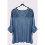 Wholesale Mandala Print Soft Feel Knitted Top
