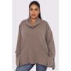 Plain Pockets High Low Hem Cotton Top wholesale tops