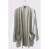 Plain Open Front Soft Feel Pockets Cardigan wholesale knitwear