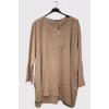 Plain Layered High Low Hem Cotton Top