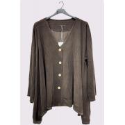 Wholesale Plain Button Up Hanky Hem Cotton Shirt