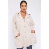 Plain Button Up Pockets Cotton Hoody