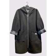 Wholesale Plain Zip Up Pocket Soft Feel Hoody