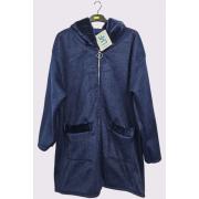 Wholesale Plain Fluffy Zip Up Hooded Jacket