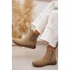 Suede Side Zip Ankle Boot