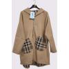 Plaid Pattern Zip Up Pockets Hooded Jacket wholesale jackets