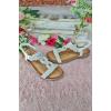 Beaded Platform Strap Sparkling Sandal