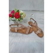 Wholesale Diamante Embellished Open Toe Elastic Strap Sandal