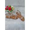 Diamante Embellished Open Toe Elastic Strap Sandal