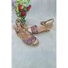 Knitting Pattern Block Heel Sandal