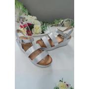 Wholesale Foil Buckle Strap Sandal