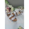 Foil Buckle Strap Sandal
