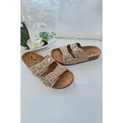 Wholesale Multi Beaded Double Buckle Flat Slider