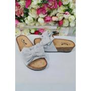 Wholesale Suede Bow Strap Slider