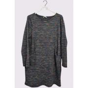 Wholesale Muti Stripe Pattern Pockets Jumper