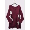 Daisy Flower Pattern High Low Hem Jumper wholesale dresses
