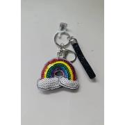 Wholesale Sequin Rainbow Chain Keyrings