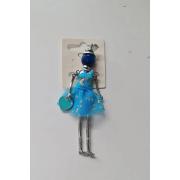Wholesale Heart Stone Doll Brooch