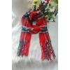Check Print Soft Feel Tassel Scarves