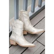 Wholesale Embroidered Ankle Cowboy Zipper Boot