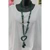 Beaded Tassel Heart Necklace wholesale necklaces