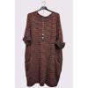 Multicoloured Stripes Front Pockets Necklace Dress