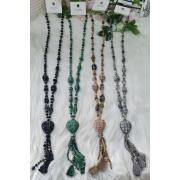 Wholesale Beaded Heart Tassel Necklace