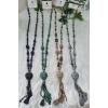 Beaded Heart Tassel Necklace