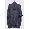 Multicoloured Stripes Matching Snood Scarf Dress