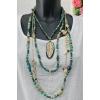 Beaded Leaf Sea Shell Layered Necklace wholesale chains