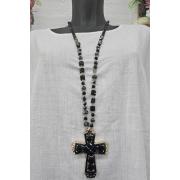 Wholesale Cross Beaded Pendant Necklace