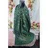 Hand Fan Pattern Soft Feel Tassel Scarves