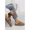 Shearling Adjustable Strap Slipper