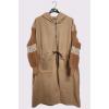 Plain Greek Key Knit Sleeve Waist String Jacket wholesale coats