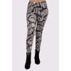 Skull Mono Print Halloween Leggings