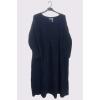 Needle Cord Side Pockets Cotton Dress