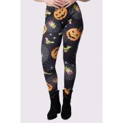 Wholesale Trktrt Pumpkin Print Halloween Leggings