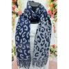 Leopard Print Corduroy Tassel Scarves fashion accessories wholesale