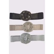 Wholesale Pearl Buckle Elasticated Belt