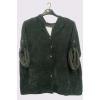 Corduroy Pattern Button Fastening String Hem Jacket