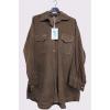 Corduroy High Low Hem Pockets Cotton Shirt