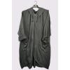 Oversized Front Pockets Cut Out Hem Cotton Hooded Top