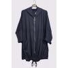 Drawstring Hem Zip-up Hooded Jacket