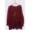 Multicolour Stitch Oversized Pockets Necklace Top