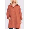 Oversized Pockets Hood String And Hem StringHooded Cotton Ja wholesale jackets