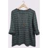 Multicolour Stitch Soft Feel Oversized Necklace Top