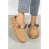 Suede Adjustable Strap Mules Slipper