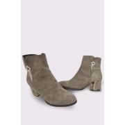 Wholesale Suede Side Pendant Ankle Boot