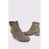 Suede Side Pendant Ankle Boot