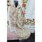 Wholesale Geometric Pattern Cashmere Soft Feel Tassel Scarves